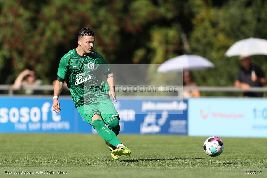 Patrick Kroiß, Sportplatz, Karlburg, 14.08.2021, BFV, sport, action, Fussball, Deutschland, August 2021, Bayernliga Nord, Saison 2021/2022, SPA, TSV, SpVgg Ansbach, TSV Karlburg - Bild-ID: 2303477 Patrick Kroiß, Sportplatz, Karlburg, 14.08.2021, BFV, sport, action, Fussball, Deutschland, August 2021, Bayernliga Nord, Saison 2021/2022, SPA, TSV, SpVgg Ansbach, TSV Karlburg - Bild-ID: 2303477
