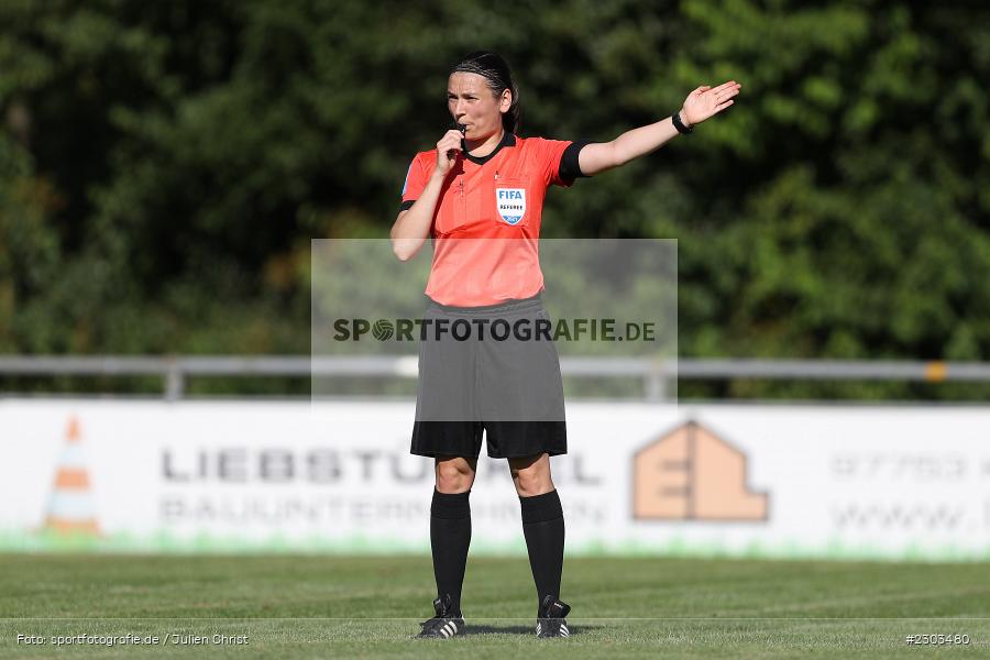 FIFA, Schiedsrichter, Angelika Söder, Sportplatz, Karlburg, 14.08.2021, BFV, sport, action, Fussball, Deutschland, August 2021, Bayernliga Nord, Saison 2021/2022, SPA, TSV, SpVgg Ansbach, TSV Karlburg - Bild-ID: 2303480 FIFA, Schiedsrichter, Angelika Söder, Sportplatz, Karlburg, 14.08.2021, BFV, sport, action, Fussball, Deutschland, August 2021, Bayernliga Nord, Saison 2021/2022, SPA, TSV, SpVgg Ansbach, TSV Karlburg - Bild-ID: 2303480