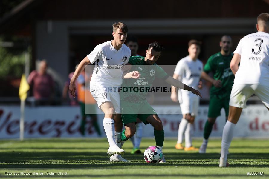 Fabio Gobbo, Sportplatz, Karlburg, 14.08.2021, BFV, sport, action, Fussball, Deutschland, August 2021, Bayernliga Nord, Saison 2021/2022, SPA, TSV, SpVgg Ansbach, TSV Karlburg - Bild-ID: 2303481