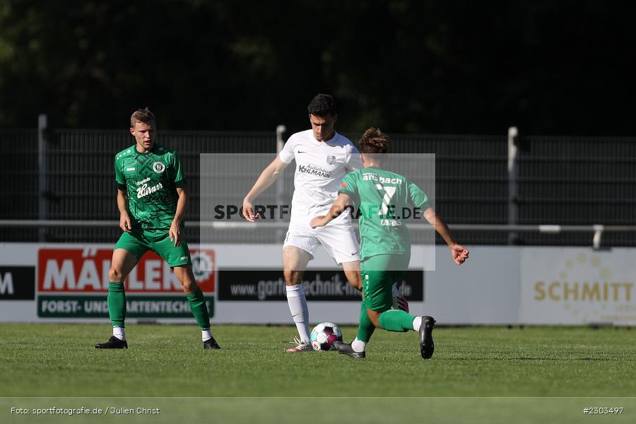 Max Lambrecht, Sportplatz, Karlburg, 14.08.2021, BFV, sport, action, Fussball, Deutschland, August 2021, Bayernliga Nord, Saison 2021/2022, SPA, TSV, SpVgg Ansbach, TSV Karlburg - Bild-ID: 2303497