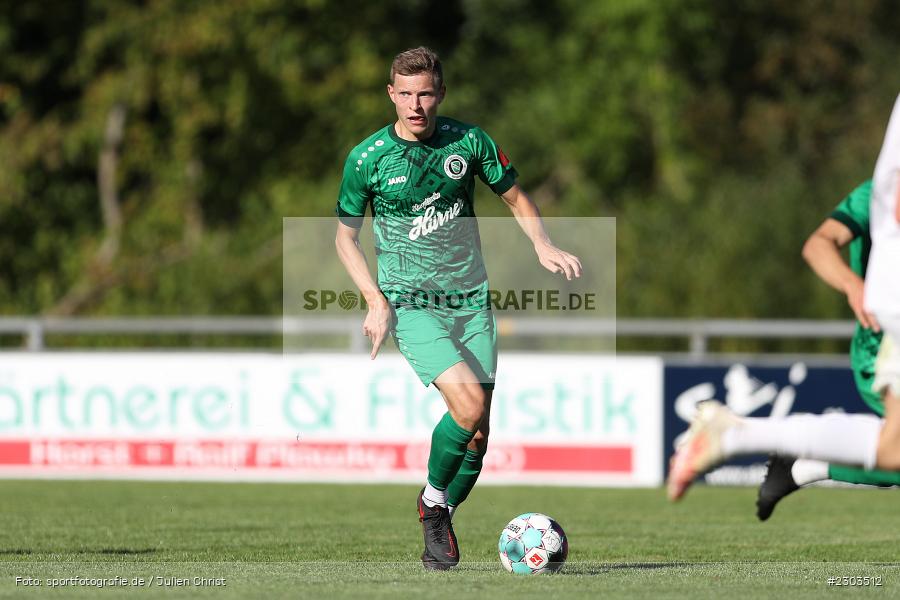 Riko Manz, Sportplatz, Karlburg, 14.08.2021, BFV, sport, action, Fussball, Deutschland, August 2021, Bayernliga Nord, Saison 2021/2022, SPA, TSV, SpVgg Ansbach, TSV Karlburg - Bild-ID: 2303512 Riko Manz, Sportplatz, Karlburg, 14.08.2021, BFV, sport, action, Fussball, Deutschland, August 2021, Bayernliga Nord, Saison 2021/2022, SPA, TSV, SpVgg Ansbach, TSV Karlburg - Bild-ID: 2303512