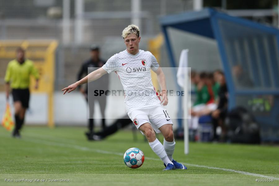 Dorian Cevis, Stadion am Schönbusch, Aschaffenburg, 17.08.2021, BFV, sport, action, Fussball, Deutschland, August 2021, Regionalliga Bayern, Saison 2021/2022, FCA, SVA, FC Augsburg II, SV Viktoria Aschaffenburg - Bild-ID: 2303538 Dorian Cevis, Stadion am Schönbusch, Aschaffenburg, 17.08.2021, BFV, sport, action, Fussball, Deutschland, August 2021, Regionalliga Bayern, Saison 2021/2022, FCA, SVA, FC Augsburg II, SV Viktoria Aschaffenburg - Bild-ID: 2303538