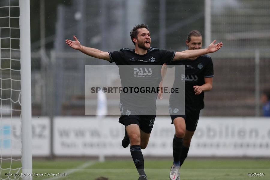 Torjubel, Elias Niesigk, Stadion am Schönbusch, Aschaffenburg, 17.08.2021, BFV, sport, action, Fussball, Deutschland, August 2021, Regionalliga Bayern, Saison 2021/2022, FCA, SVA, FC Augsburg II, SV Viktoria Aschaffenburg - Bild-ID: 2303620 Torjubel, Elias Niesigk, Stadion am Schönbusch, Aschaffenburg, 17.08.2021, BFV, sport, action, Fussball, Deutschland, August 2021, Regionalliga Bayern, Saison 2021/2022, FCA, SVA, FC Augsburg II, SV Viktoria Aschaffenburg - Bild-ID: 2303620