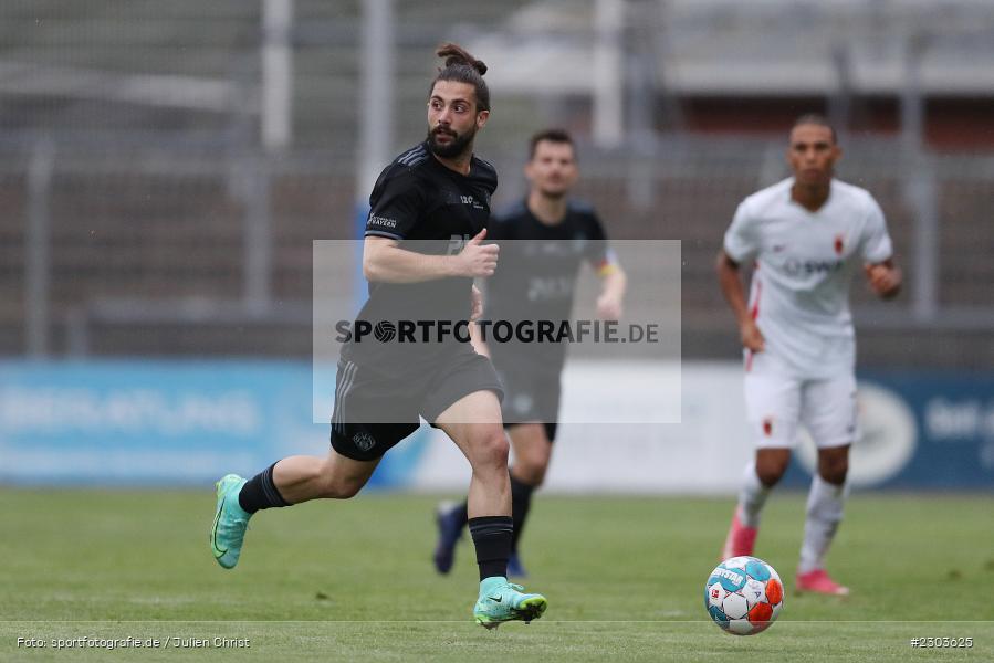 Clay Verkaj, Stadion am Schönbusch, Aschaffenburg, 17.08.2021, BFV, sport, action, Fussball, Deutschland, August 2021, Regionalliga Bayern, Saison 2021/2022, FCA, SVA, FC Augsburg II, SV Viktoria Aschaffenburg - Bild-ID: 2303625