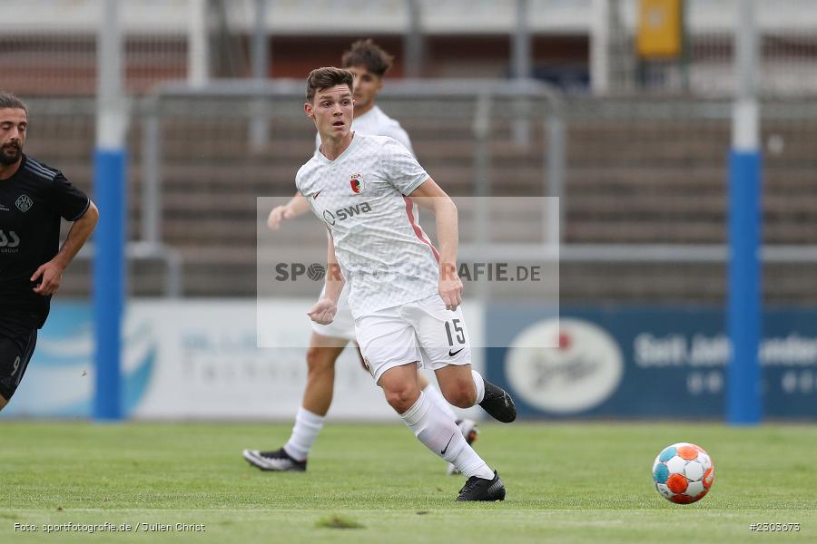Samuel Lengle, Stadion am Schönbusch, Aschaffenburg, 17.08.2021, BFV, sport, action, Fussball, Deutschland, August 2021, Regionalliga Bayern, Saison 2021/2022, FCA, SVA, FC Augsburg II, SV Viktoria Aschaffenburg - Bild-ID: 2303673 Samuel Lengle, Stadion am Schönbusch, Aschaffenburg, 17.08.2021, BFV, sport, action, Fussball, Deutschland, August 2021, Regionalliga Bayern, Saison 2021/2022, FCA, SVA, FC Augsburg II, SV Viktoria Aschaffenburg - Bild-ID: 2303673