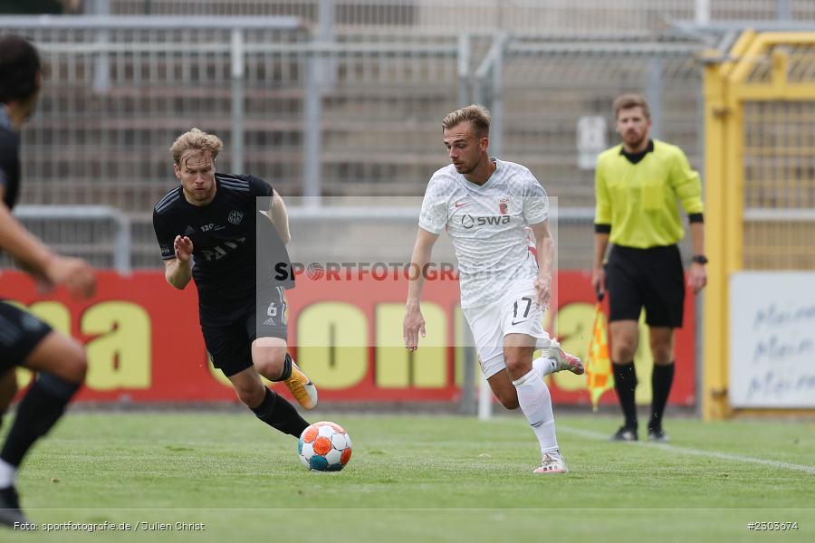Felix Schwarzholz, Stadion am Schönbusch, Aschaffenburg, 17.08.2021, BFV, sport, action, Fussball, Deutschland, August 2021, Regionalliga Bayern, Saison 2021/2022, FCA, SVA, FC Augsburg II, SV Viktoria Aschaffenburg - Bild-ID: 2303674 Felix Schwarzholz, Stadion am Schönbusch, Aschaffenburg, 17.08.2021, BFV, sport, action, Fussball, Deutschland, August 2021, Regionalliga Bayern, Saison 2021/2022, FCA, SVA, FC Augsburg II, SV Viktoria Aschaffenburg - Bild-ID: 2303674