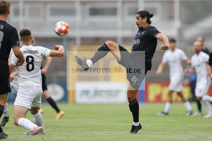 Hamza Boutakhrit, Stadion am Schönbusch, Aschaffenburg, 17.08.2021, BFV, sport, action, Fussball, Deutschland, August 2021, Regionalliga Bayern, Saison 2021/2022, FCA, SVA, FC Augsburg II, SV Viktoria Aschaffenburg - Bild-ID: 2303678 Hamza Boutakhrit, Stadion am Schönbusch, Aschaffenburg, 17.08.2021, BFV, sport, action, Fussball, Deutschland, August 2021, Regionalliga Bayern, Saison 2021/2022, FCA, SVA, FC Augsburg II, SV Viktoria Aschaffenburg - Bild-ID: 2303678
