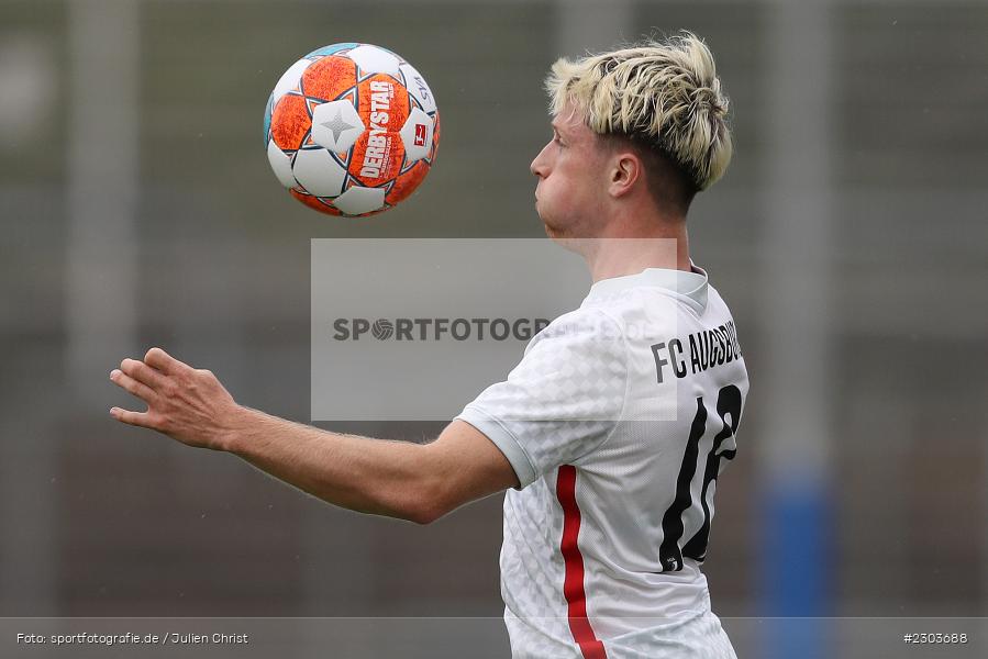 Dorian Cevis, Stadion am Schönbusch, Aschaffenburg, 17.08.2021, BFV, sport, action, Fussball, Deutschland, August 2021, Regionalliga Bayern, Saison 2021/2022, FCA, SVA, FC Augsburg II, SV Viktoria Aschaffenburg - Bild-ID: 2303688 Dorian Cevis, Stadion am Schönbusch, Aschaffenburg, 17.08.2021, BFV, sport, action, Fussball, Deutschland, August 2021, Regionalliga Bayern, Saison 2021/2022, FCA, SVA, FC Augsburg II, SV Viktoria Aschaffenburg - Bild-ID: 2303688