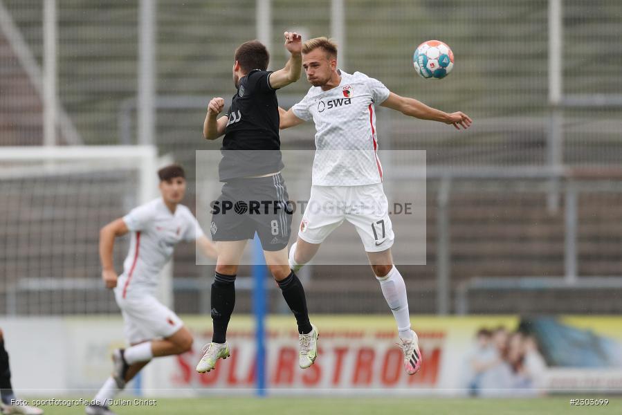 Felix Schwarzholz, Stadion am Schönbusch, Aschaffenburg, 17.08.2021, BFV, sport, action, Fussball, Deutschland, August 2021, Regionalliga Bayern, Saison 2021/2022, FCA, SVA, FC Augsburg II, SV Viktoria Aschaffenburg - Bild-ID: 2303699
