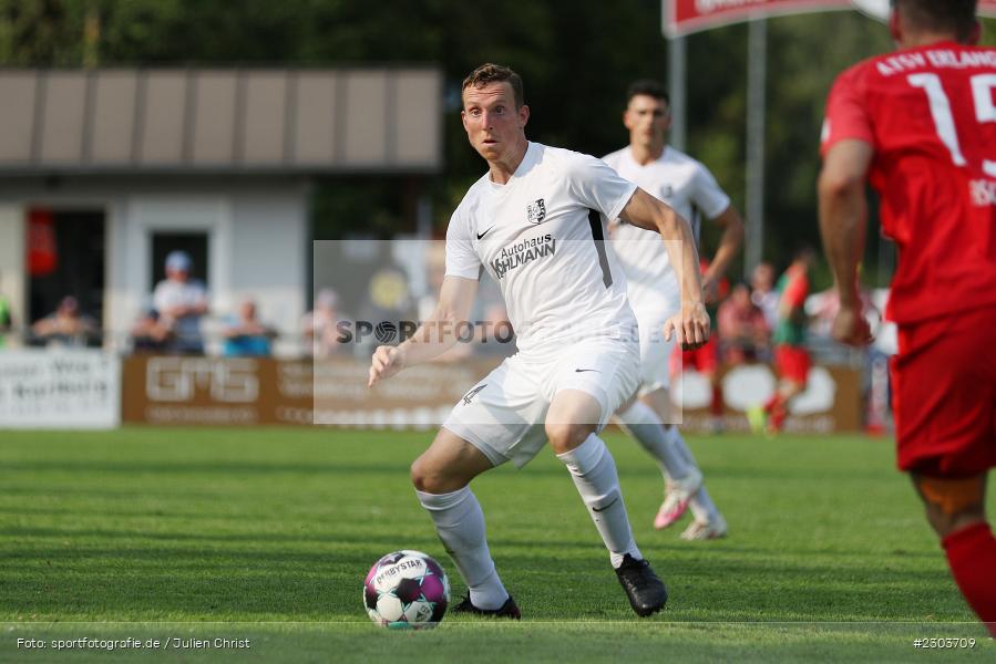 Sebastian Fries, Sportplatz, Karlburg, 21.08.2021, BFV, sport, action, Fussball, Deutschland, August 2021, Bayernliga Nord, Saison 2021/2022, ATSV, TSV, ATSV Erlangen, TSV Karlburg - Bild-ID: 2303709 Sebastian Fries, Sportplatz, Karlburg, 21.08.2021, BFV, sport, action, Fussball, Deutschland, August 2021, Bayernliga Nord, Saison 2021/2022, ATSV, TSV, ATSV Erlangen, TSV Karlburg - Bild-ID: 2303709