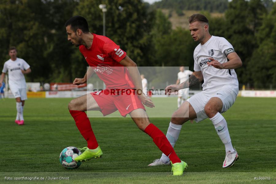 Sasa Visnjic, Sportplatz, Karlburg, 21.08.2021, BFV, sport, action, Fussball, Deutschland, August 2021, Bayernliga Nord, Saison 2021/2022, ATSV, TSV, ATSV Erlangen, TSV Karlburg - Bild-ID: 2303712