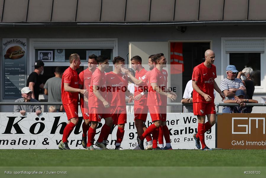 Torjubel, Nico Geyer, Sportplatz, Karlburg, 21.08.2021, BFV, sport, action, Fussball, Deutschland, August 2021, Bayernliga Nord, Saison 2021/2022, ATSV, TSV, ATSV Erlangen, TSV Karlburg - Bild-ID: 2303720 Torjubel, Nico Geyer, Sportplatz, Karlburg, 21.08.2021, BFV, sport, action, Fussball, Deutschland, August 2021, Bayernliga Nord, Saison 2021/2022, ATSV, TSV, ATSV Erlangen, TSV Karlburg - Bild-ID: 2303720