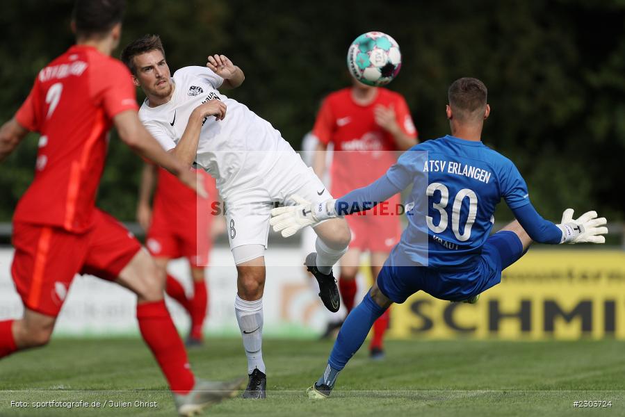 Chance, Torwart, Michael Kraut, Andreas Rösch, Sportplatz, Karlburg, 21.08.2021, BFV, sport, action, Fussball, Deutschland, August 2021, Bayernliga Nord, Saison 2021/2022, ATSV, TSV, ATSV Erlangen, TSV Karlburg - Bild-ID: 2303724 Chance, Torwart, Michael Kraut, Andreas Rösch, Sportplatz, Karlburg, 21.08.2021, BFV, sport, action, Fussball, Deutschland, August 2021, Bayernliga Nord, Saison 2021/2022, ATSV, TSV, ATSV Erlangen, TSV Karlburg - Bild-ID: 2303724