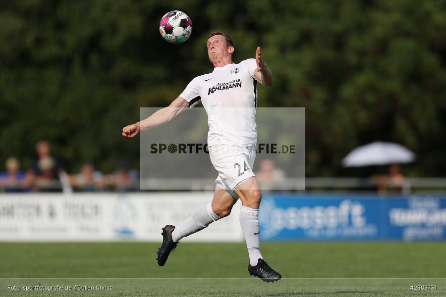 Sebastian Fries, Sportplatz, Karlburg, 21.08.2021, BFV, sport, action, Fussball, Deutschland, August 2021, Bayernliga Nord, Saison 2021/2022, ATSV, TSV, ATSV Erlangen, TSV Karlburg - Bild-ID: 2303731 Sebastian Fries, Sportplatz, Karlburg, 21.08.2021, BFV, sport, action, Fussball, Deutschland, August 2021, Bayernliga Nord, Saison 2021/2022, ATSV, TSV, ATSV Erlangen, TSV Karlburg - Bild-ID: 2303731