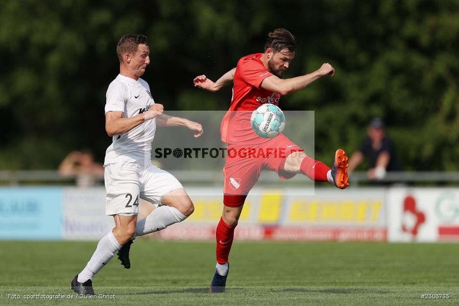 Sebastian Fries, Philip Messingschlager, Sportplatz, Karlburg, 21.08.2021, BFV, sport, action, Fussball, Deutschland, August 2021, Bayernliga Nord, Saison 2021/2022, ATSV, TSV, ATSV Erlangen, TSV Karlburg - Bild-ID: 2303733 Sebastian Fries, Philip Messingschlager, Sportplatz, Karlburg, 21.08.2021, BFV, sport, action, Fussball, Deutschland, August 2021, Bayernliga Nord, Saison 2021/2022, ATSV, TSV, ATSV Erlangen, TSV Karlburg - Bild-ID: 2303733