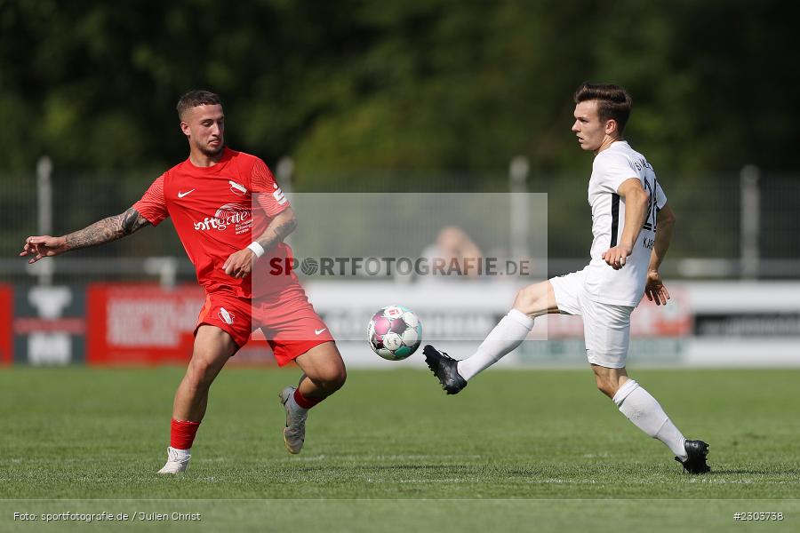 Paul Karle, Sportplatz, Karlburg, 21.08.2021, BFV, sport, action, Fussball, Deutschland, August 2021, Bayernliga Nord, Saison 2021/2022, ATSV, TSV, ATSV Erlangen, TSV Karlburg - Bild-ID: 2303738