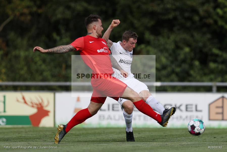 Sebastian Fries, Sportplatz, Karlburg, 21.08.2021, BFV, sport, action, Fussball, Deutschland, August 2021, Bayernliga Nord, Saison 2021/2022, ATSV, TSV, ATSV Erlangen, TSV Karlburg - Bild-ID: 2303742