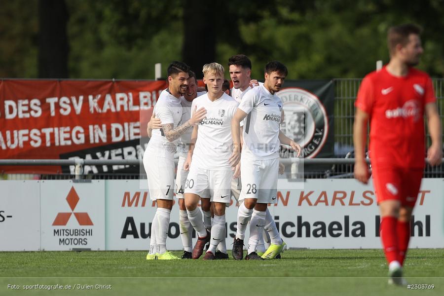 Torjubel, Marco Kunzmann, Sportplatz, Karlburg, 21.08.2021, BFV, sport, action, Fussball, Deutschland, August 2021, Bayernliga Nord, Saison 2021/2022, ATSV, TSV, ATSV Erlangen, TSV Karlburg - Bild-ID: 2303769
