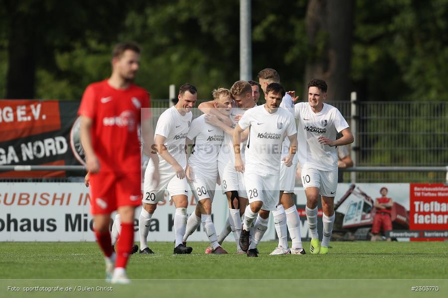 Torjubel, Marco Kunzmann, Sportplatz, Karlburg, 21.08.2021, BFV, sport, action, Fussball, Deutschland, August 2021, Bayernliga Nord, Saison 2021/2022, ATSV, TSV, ATSV Erlangen, TSV Karlburg - Bild-ID: 2303770