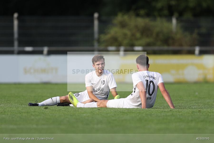 Jan Martin, Paul Karle, Sportplatz, Karlburg, 21.08.2021, BFV, sport, action, Fussball, Deutschland, August 2021, Bayernliga Nord, Saison 2021/2022, ATSV, TSV, ATSV Erlangen, TSV Karlburg - Bild-ID: 2303795