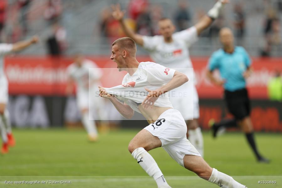 Freude, Torjubel, Sebastian Klaas, FLYERALARM Arena, Würzburg, 22.08.2021, DFL, sport, action, Fussball, Deutschland, August 2021, Saison 2021/2022, OSN, FWK, 3. Liga, VfL Osnabrück, FC Würzburger Kickers - Bild-ID: 2303880
