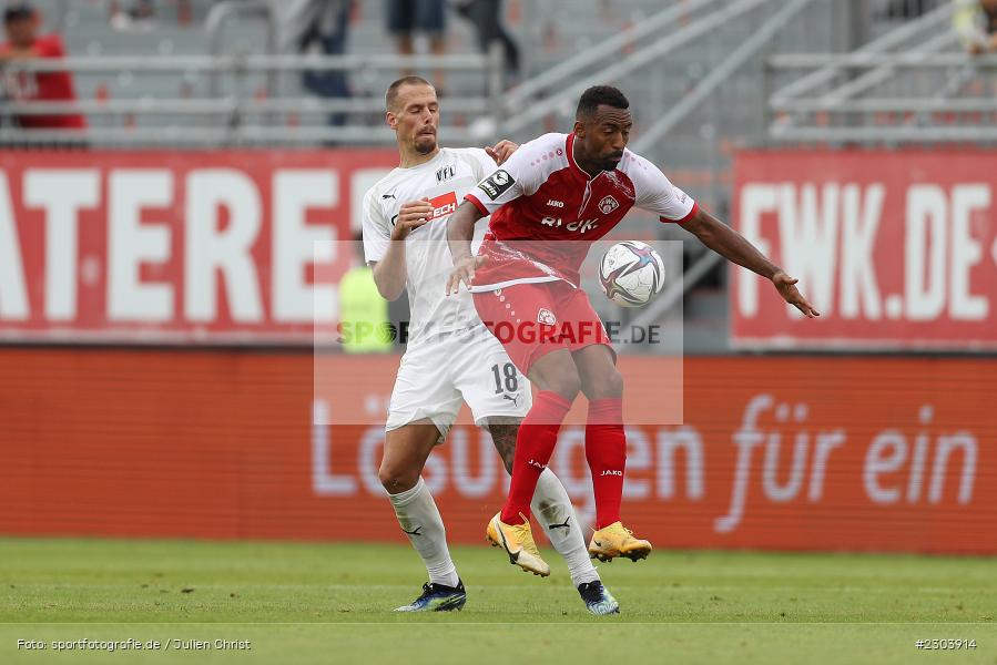 Saliou Sane, FLYERALARM Arena, Würzburg, 22.08.2021, DFL, sport, action, Fussball, Deutschland, August 2021, Saison 2021/2022, OSN, FWK, 3. Liga, VfL Osnabrück, FC Würzburger Kickers - Bild-ID: 2303914