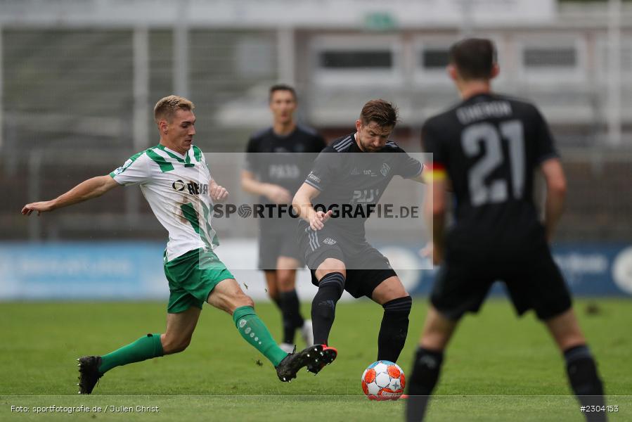Julian Konrad, Stadion am Schönbusch, Aschaffenburg, 27.08.2021, BFV, sport, action, Fussball, Deutschland, August 2021, Saison 2021/2022, Regionalliga Bayern, SCE, SVA, SC Eltersdorf, SV Viktoria Aschaffenburg - Bild-ID: 2304153