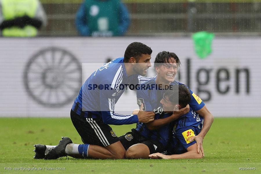 Torjubel, Minos Gouras, FLYERALARM Arena, Würzburg, 29.08.2021, DFL, sport, action, Fussball, Deutschland, August 2021, Saison 2021/2022, FCS, FWK, 3. Liga, 1. FC Saarbrücken, FC Würzburger Kickers - Bild-ID: 2304495 Torjubel, Minos Gouras, FLYERALARM Arena, Würzburg, 29.08.2021, DFL, sport, action, Fussball, Deutschland, August 2021, Saison 2021/2022, FCS, FWK, 3. Liga, 1. FC Saarbrücken, FC Würzburger Kickers - Bild-ID: 2304495