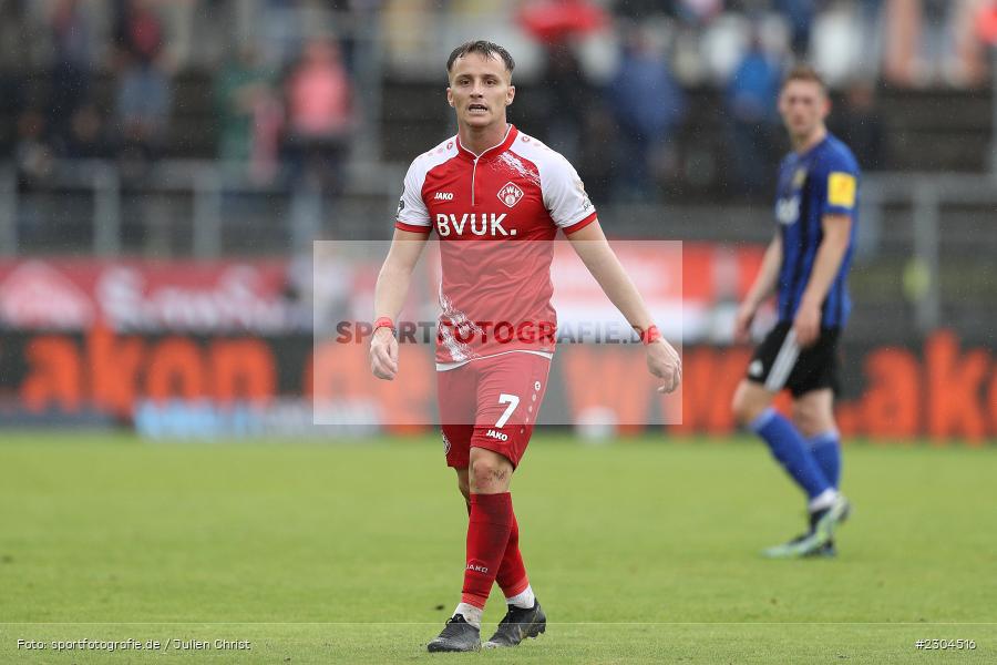 Mirnes Pepić, FLYERALARM Arena, Würzburg, 29.08.2021, DFL, sport, action, Fussball, Deutschland, August 2021, Saison 2021/2022, FCS, FWK, 3. Liga, 1. FC Saarbrücken, FC Würzburger Kickers - Bild-ID: 2304516