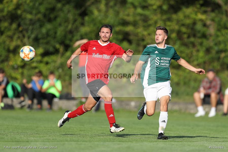 Louis Steinmetz, Alessandro Englert, Sportgelände, Thüngersheim, 31.08.2021, BFV, sport, action, Fussball, Deutschland, August 2021, Saison 2021/2022, Runde 4, Toto-Pokal, Kreispokal, TSV, FVT, TSV Lohr, FV Thüngersheim - Bild-ID: 2304633 Louis Steinmetz, Alessandro Englert, Sportgelände, Thüngersheim, 31.08.2021, BFV, sport, action, Fussball, Deutschland, August 2021, Saison 2021/2022, Runde 4, Toto-Pokal, Kreispokal, TSV, FVT, TSV Lohr, FV Thüngersheim - Bild-ID: 2304633