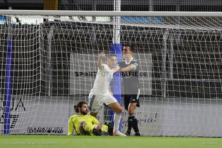 Freude, Torjubel, Elmir Muhic, Stadion am Schönbusch, Aschaffenburg, 03.09.2021, BFV, sport, action, Fussball, Deutschland, September 2021, Saison 2021/2022, 4. Liga, Regionalliga Bayern, FCM, SVA, FC Memmingen, SV Viktoria Aschaffenburg - Bild-ID: 2304838 Freude, Torjubel, Elmir Muhic, Stadion am Schönbusch, Aschaffenburg, 03.09.2021, BFV, sport, action, Fussball, Deutschland, September 2021, Saison 2021/2022, 4. Liga, Regionalliga Bayern, FCM, SVA, FC Memmingen, SV Viktoria Aschaffenburg - Bild-ID: 2304838
