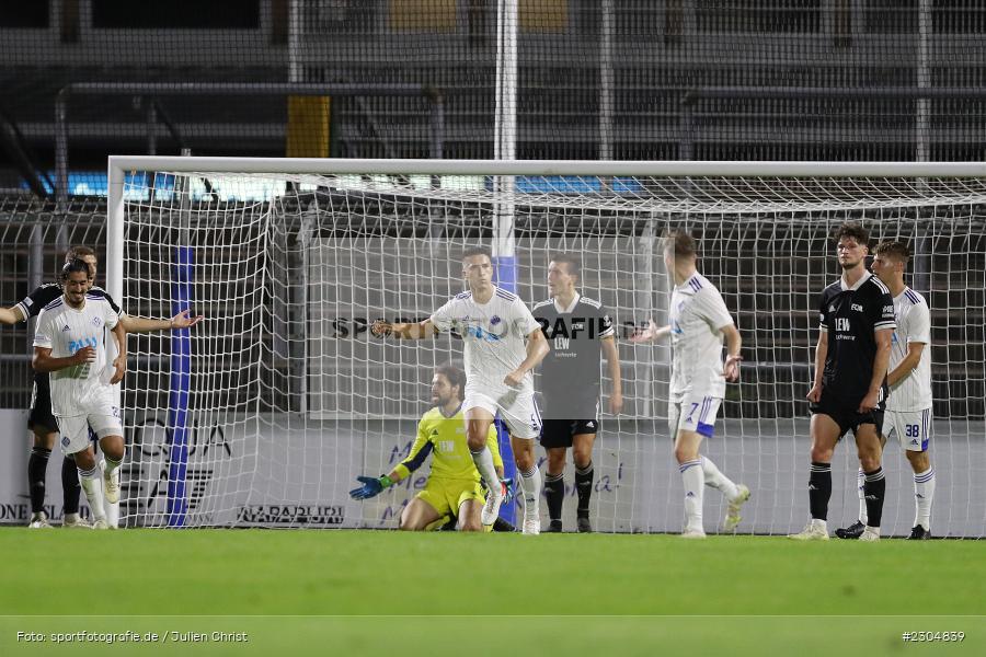 Freude, Torjubel, Elmir Muhic, Stadion am Schönbusch, Aschaffenburg, 03.09.2021, BFV, sport, action, Fussball, Deutschland, September 2021, Saison 2021/2022, 4. Liga, Regionalliga Bayern, FCM, SVA, FC Memmingen, SV Viktoria Aschaffenburg - Bild-ID: 2304839 Freude, Torjubel, Elmir Muhic, Stadion am Schönbusch, Aschaffenburg, 03.09.2021, BFV, sport, action, Fussball, Deutschland, September 2021, Saison 2021/2022, 4. Liga, Regionalliga Bayern, FCM, SVA, FC Memmingen, SV Viktoria Aschaffenburg - Bild-ID: 2304839