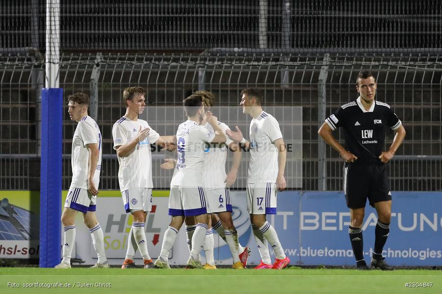 Emotionen, Torjubel, Niklas Meyer, Stadion am Schönbusch, Aschaffenburg, 03.09.2021, BFV, sport, action, Fussball, Deutschland, September 2021, Saison 2021/2022, 4. Liga, Regionalliga Bayern, FCM, SVA, FC Memmingen, SV Viktoria Aschaffenburg - Bild-ID: 2304847 Emotionen, Torjubel, Niklas Meyer, Stadion am Schönbusch, Aschaffenburg, 03.09.2021, BFV, sport, action, Fussball, Deutschland, September 2021, Saison 2021/2022, 4. Liga, Regionalliga Bayern, FCM, SVA, FC Memmingen, SV Viktoria Aschaffenburg - Bild-ID: 2304847