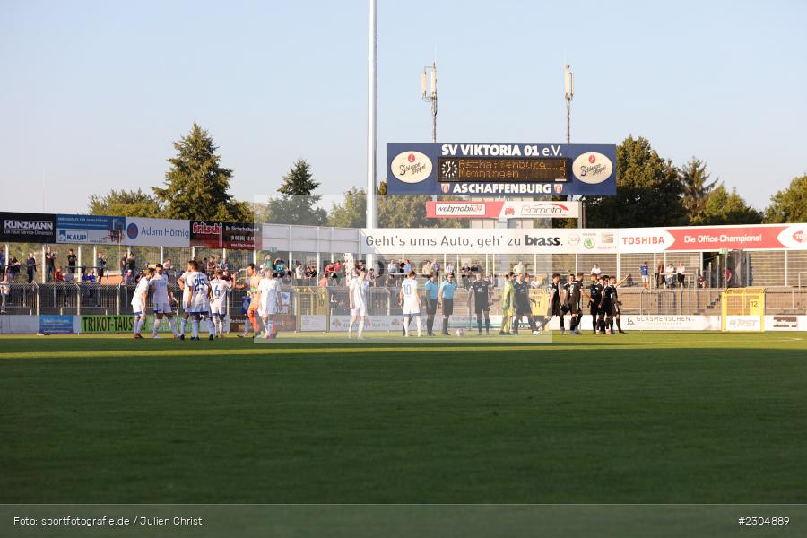 Teams, Stadion am Schönbusch, Aschaffenburg, 03.09.2021, BFV, sport, action, Fussball, Deutschland, September 2021, Saison 2021/2022, 4. Liga, Regionalliga Bayern, FCM, SVA, FC Memmingen, SV Viktoria Aschaffenburg - Bild-ID: 2304889