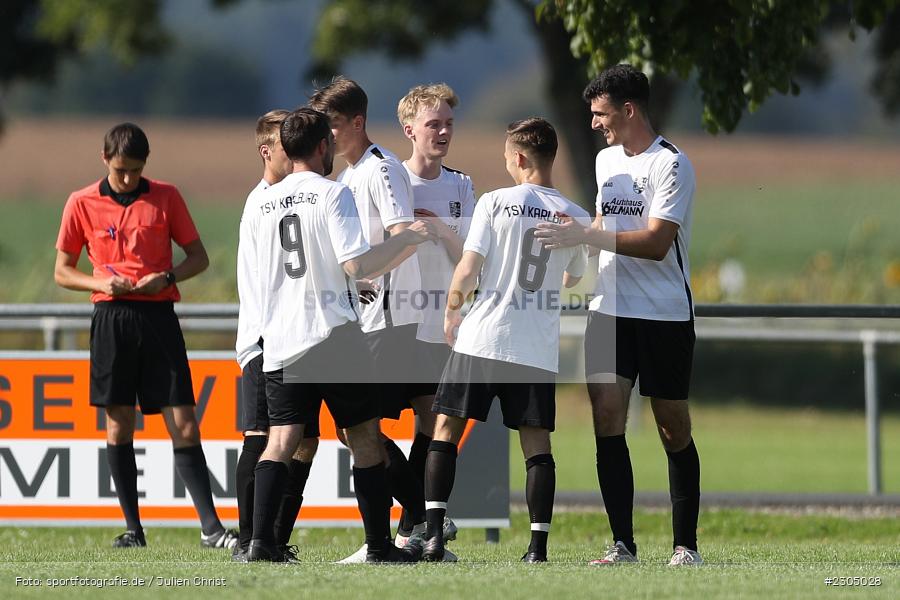 Torjubel, Maximilian Strick, Sportplatz, Gössenheim, 05.09.2021, BFV, sport, action, Fussball, Deutschland, September 2021, Saison 2021/2022, Kreisliga Würzburg, TSV Karlburg II, FC Gössenheim - Bild-ID: 2305028 Torjubel, Maximilian Strick, Sportplatz, Gössenheim, 05.09.2021, BFV, sport, action, Fussball, Deutschland, September 2021, Saison 2021/2022, Kreisliga Würzburg, TSV Karlburg II, FC Gössenheim - Bild-ID: 2305028