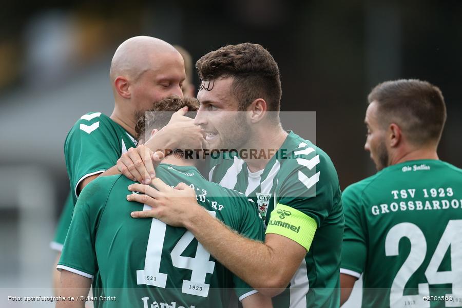 Tor, Emotionen, Torjubel, Julius Landeck, Sepp-Endres-Sportanlage, Würzburg, 10.09.2021, BFV, sport, action, Fussball, Deutschland, September 2021, Saison 2021/2022, GRB, WFV, Bayernliga Nord, TSV Grossbardorf, Würzburger FV - Bild-ID: 2306580