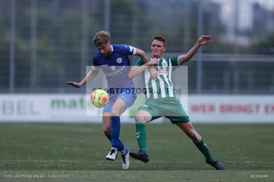 Tim Strohmenger, Calvin Gehret, Sepp-Endres-Sportanlage, Würzburg, 10.09.2021, BFV, sport, action, Fussball, Deutschland, September 2021, Saison 2021/2022, GRB, WFV, Bayernliga Nord, TSV Grossbardorf, Würzburger FV - Bild-ID: 2306698