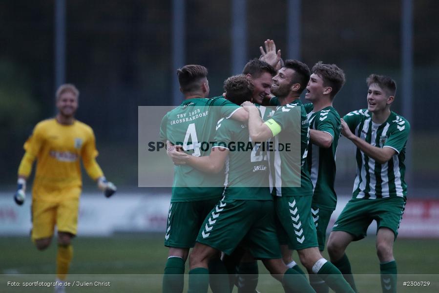 Tor, Emotionen, Xaver Müller, Julius Landeck, Lukas Illig, Torjubel, Justin Reichert, Tim Strohmenger, Sepp-Endres-Sportanlage, Würzburg, 10.09.2021, BFV, sport, action, Fussball, Deutschland, September 2021, Saison 2021/2022, GRB, WFV, Bayernliga Nord, TSV Grossbardorf, Würzburger FV - Bild-ID: 2306729