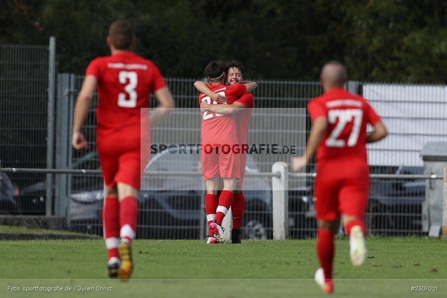Torjubel, Robert Erfurt, Sportgelände, Gemünden, 12.09.2021, BFV, sport, action, Fussball, Deutschland, September 2021, Saison 2021/2022, BZL, Bezirksliga Unterfranken West, TUS, FVGS, TuS 1893 Aschaffenburg-Leider, FV Gemünden/Seifriedsburg - Bild-ID: 2307021 Torjubel, Robert Erfurt, Sportgelände, Gemünden, 12.09.2021, BFV, sport, action, Fussball, Deutschland, September 2021, Saison 2021/2022, BZL, Bezirksliga Unterfranken West, TUS, FVGS, TuS 1893 Aschaffenburg-Leider, FV Gemünden/Seifriedsburg - Bild-ID: 2307021