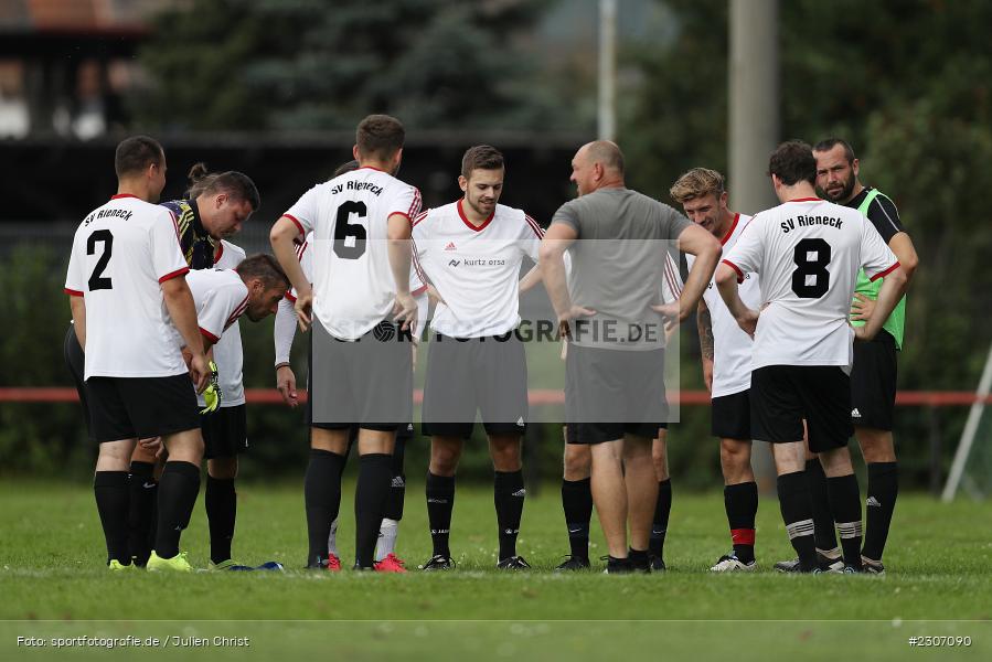 Mannschaftskreis, Sportgelände, Burgsinn, 12.09.2021, BFV, sport, action, Fussball, Deutschland, September 2021, Saison 2021/2022, KK, Kreisklasse Würzburg, SVR, SGB, SV Rieneck, SG Burgsinn - Bild-ID: 2307090