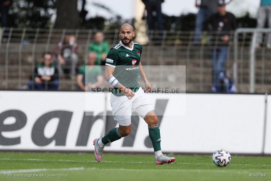 Adam Jabiri, Willy-Sachs-Stadion, Schweinfurt, 18.09.2021, BFV, sport, action, Fussball, Deutschland, September 2021, Saison 2021/2022, Regionalliga Bayern, SV Schalding-Heining, 1. FC Schweinfurt 05 - Bild-ID: 2307184