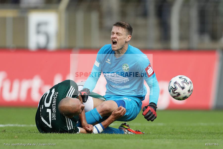 Adam Jabiri, Willy-Sachs-Stadion, Schweinfurt, 18.09.2021, BFV, sport, action, Fussball, Deutschland, September 2021, Saison 2021/2022, Regionalliga Bayern, SV Schalding-Heining, 1. FC Schweinfurt 05 - Bild-ID: 2307186