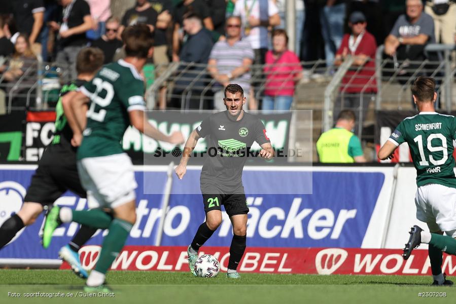 Sebastian Raml, Willy-Sachs-Stadion, Schweinfurt, 18.09.2021, BFV, sport, action, Fussball, Deutschland, September 2021, Saison 2021/2022, Regionalliga Bayern, SV Schalding-Heining, 1. FC Schweinfurt 05 - Bild-ID: 2307208 Sebastian Raml, Willy-Sachs-Stadion, Schweinfurt, 18.09.2021, BFV, sport, action, Fussball, Deutschland, September 2021, Saison 2021/2022, Regionalliga Bayern, SV Schalding-Heining, 1. FC Schweinfurt 05 - Bild-ID: 2307208