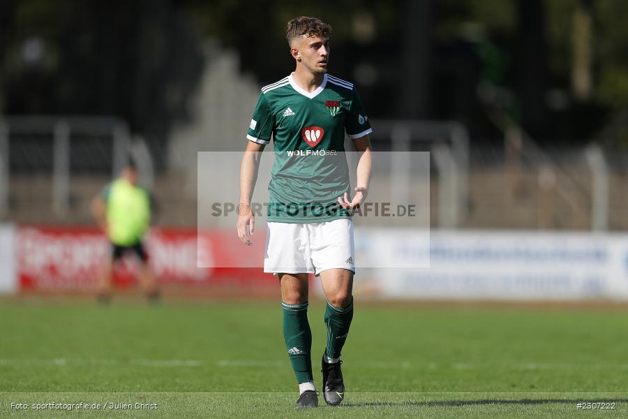 Edin Hyseni, Willy-Sachs-Stadion, Schweinfurt, 18.09.2021, BFV, sport, action, Fussball, Deutschland, September 2021, Saison 2021/2022, Regionalliga Bayern, SV Schalding-Heining, 1. FC Schweinfurt 05 - Bild-ID: 2307222
