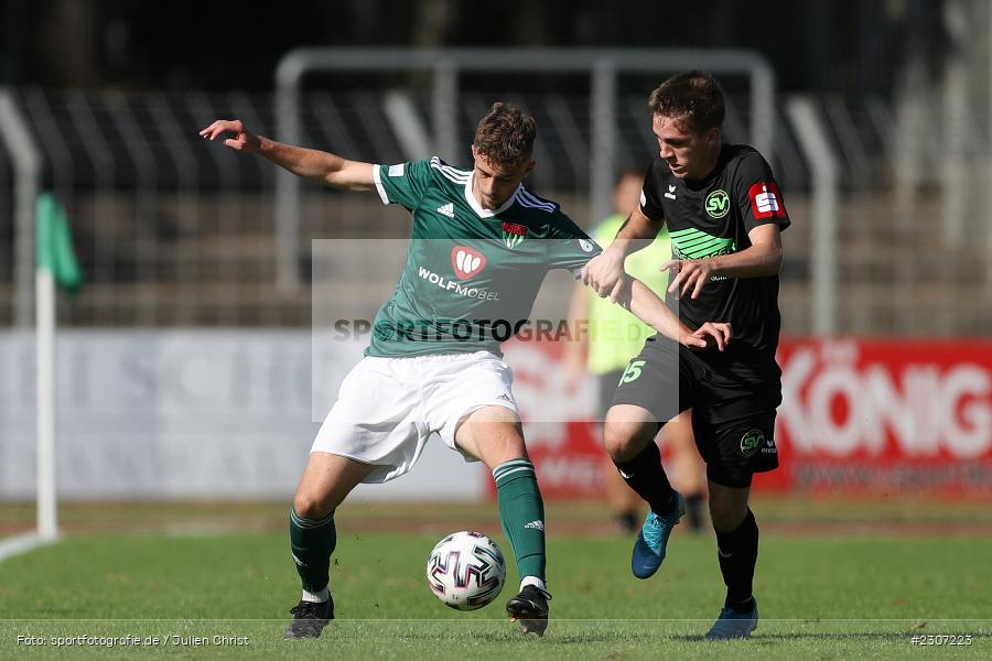 Edin Hyseni, Willy-Sachs-Stadion, Schweinfurt, 18.09.2021, BFV, sport, action, Fussball, Deutschland, September 2021, Saison 2021/2022, Regionalliga Bayern, SV Schalding-Heining, 1. FC Schweinfurt 05 - Bild-ID: 2307223