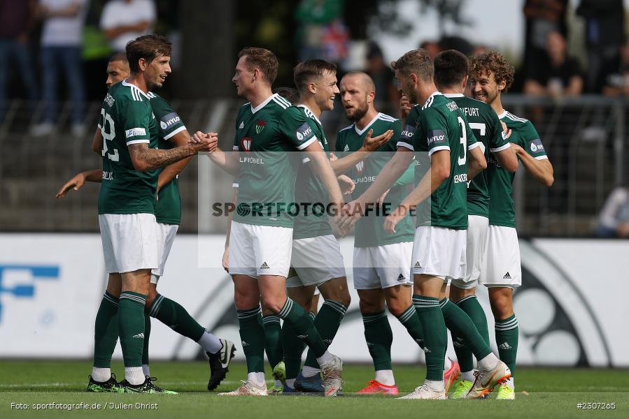 Torjubel, Nico Rinderknecht, Willy-Sachs-Stadion, Schweinfurt, 18.09.2021, BFV, sport, action, Fussball, Deutschland, September 2021, Saison 2021/2022, Regionalliga Bayern, SV Schalding-Heining, 1. FC Schweinfurt 05 - Bild-ID: 2307265