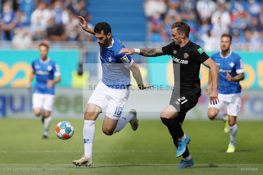 Luca Pfeiffer, Merck-Stadion, Darmstadt, 19.09.2021, DFL, sport, action, Fussball, Deutschland, September 2021, Saison 2021/2022, SGD, SVD, 2. Bundesliga, SG Dynamo Dresden, SV Darmstadt 98 - Bild-ID: 2307308