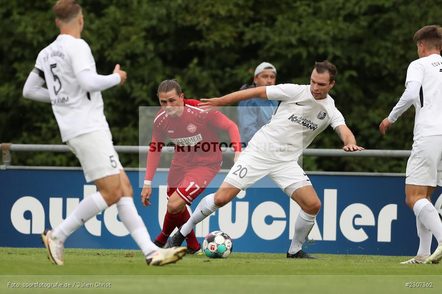Maurice Kübert, Sportplatz, Karlburg, 19.09.2021, BFV, sport, action, Fussball, Deutschland, September 2021, Saison 2021/2022, SCF, TSV, Bayernliga Nord, 1. SC Feucht, TSV Karlburg - Bild-ID: 2307362