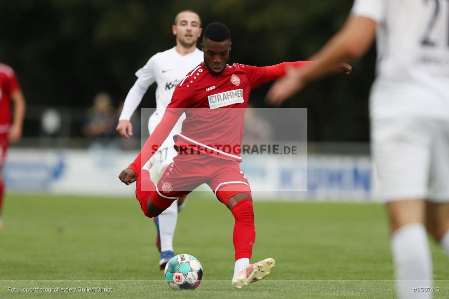 Dieudonne Betsi Mbetssi, Sportplatz, Karlburg, 19.09.2021, BFV, sport, action, Fussball, Deutschland, September 2021, Saison 2021/2022, SCF, TSV, Bayernliga Nord, 1. SC Feucht, TSV Karlburg - Bild-ID: 2307413 Dieudonne Betsi Mbetssi, Sportplatz, Karlburg, 19.09.2021, BFV, sport, action, Fussball, Deutschland, September 2021, Saison 2021/2022, SCF, TSV, Bayernliga Nord, 1. SC Feucht, TSV Karlburg - Bild-ID: 2307413