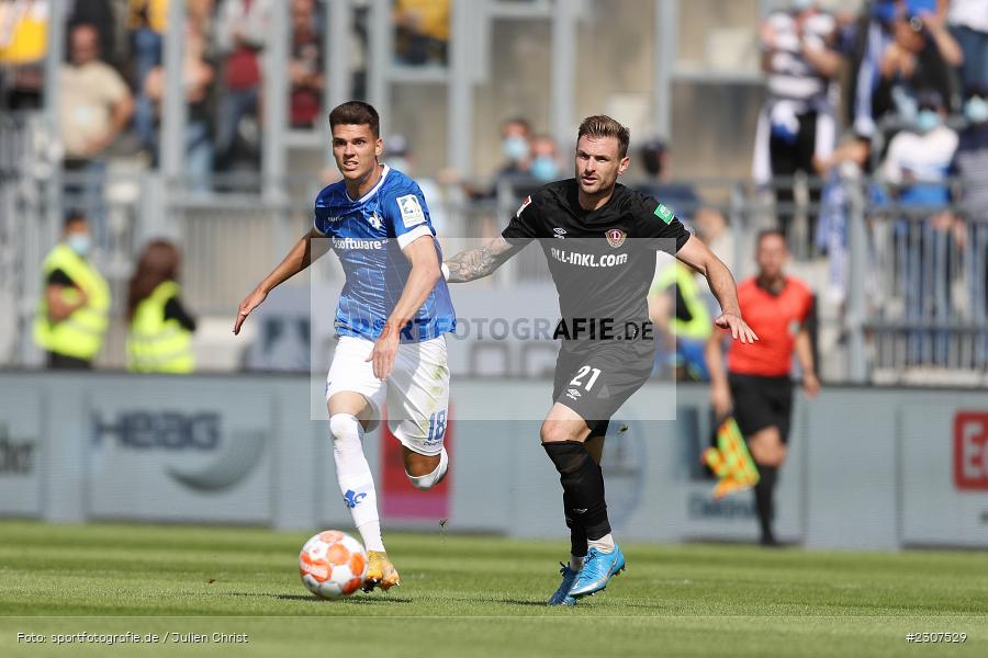 Mathias Honsak, Merck-Stadion, Darmstadt, 19.09.2021, DFL, sport, action, Fussball, Deutschland, September 2021, Saison 2021/2022, SGD, SVD, 2. Bundesliga, SG Dynamo Dresden, SV Darmstadt 98 - Bild-ID: 2307529